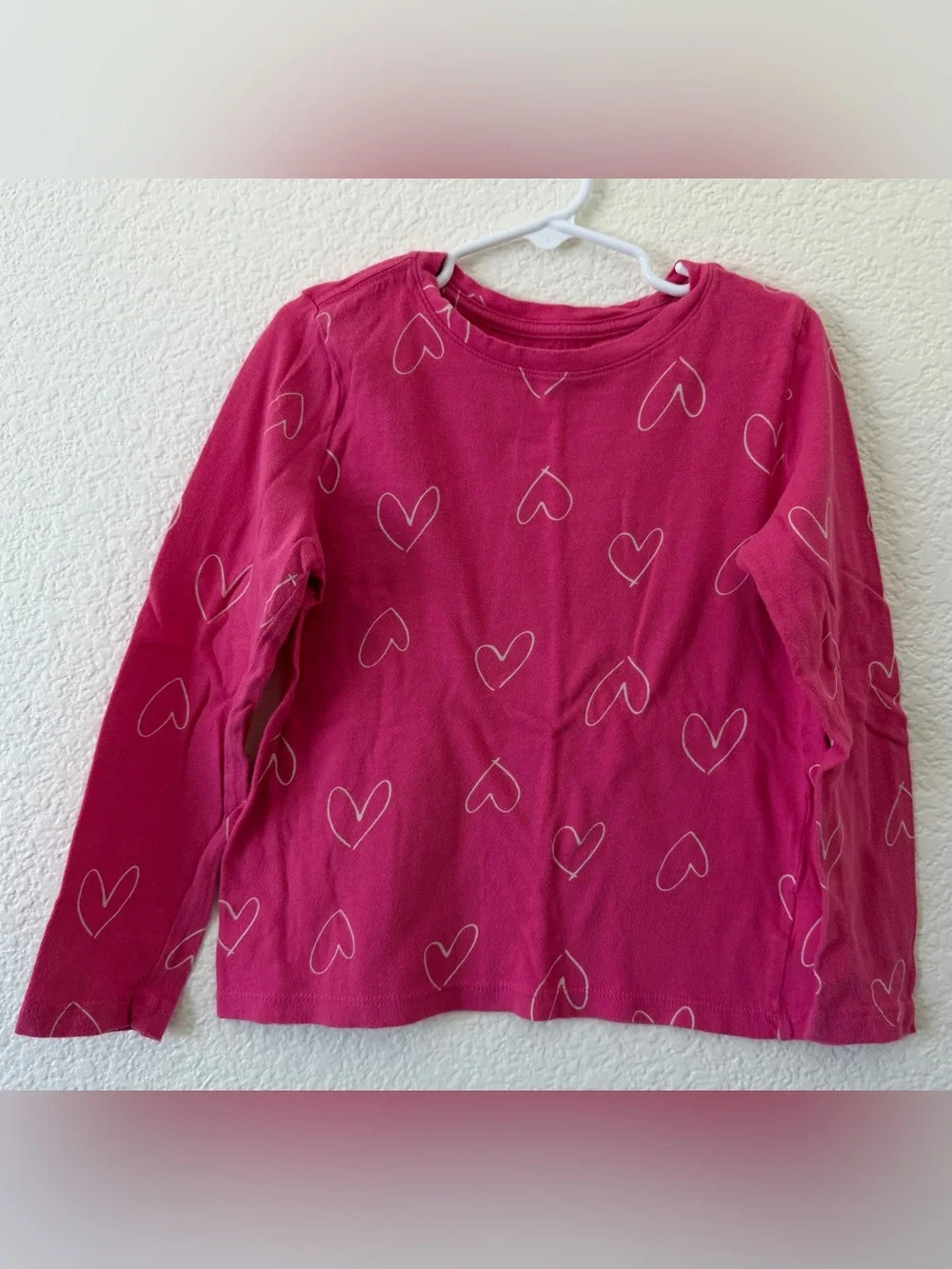 Old Navy Pink Heart Softest Tee